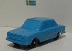Volvo 142 blauw o groen zacht plastic. Galanite. Sweden 1:43, Hobby en Vrije tijd, Modelauto's | 1:43, Overige merken, Gebruikt