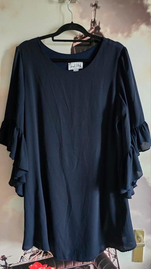 Blauw jurkje/tuniek Joseph Ribkoff 42, Kleding | Dames, Jurken, Zo goed als nieuw, Maat 42/44 (L), Blauw, Boven de knie, Ophalen of Verzenden