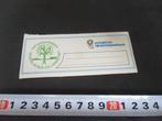 sticker Postgiro en rijkspostspaarbank natuurwerkboek, Ophalen, Zo goed als nieuw, Bedrijf of Vereniging