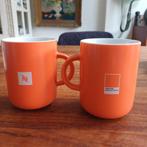2x Nespresso Pantone, Mandarin Orange, limited edition, Ophalen of Verzenden, Overige stijlen, Kop(pen) en/of Schotel(s), Glas