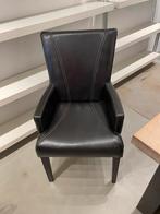 Stoel leer donker bruin 5 stuks, Huis en Inrichting, Stoelen, Ophalen, Zo goed als nieuw, Bruin, Leer