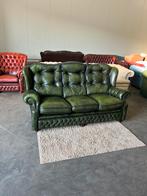 Chesterfield bank , groene 3 zits chesterfield Suzanne model, Huis en Inrichting, Fauteuils, Klassieke, Ophalen of Verzenden, Zo goed als nieuw