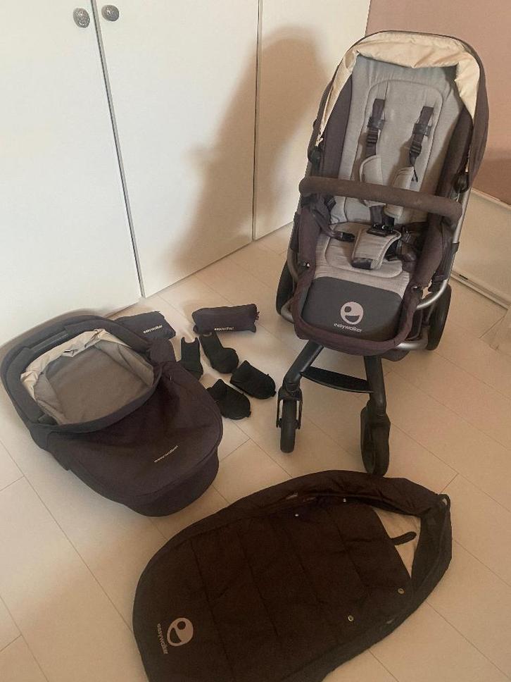 Easy walker Harvey, Kinderen en Baby's, Kinderwagens en Combinaties, Gebruikt, Combiwagen, Overige merken, Met reiswieg, Verstelbare duwstang