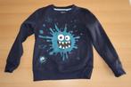 Blauwe monster trui maat 128, Ophalen of Verzenden, Zo goed als nieuw, Jongen, Trui of Vest