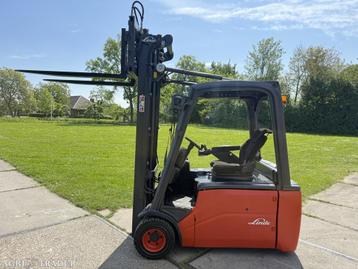 Linde 1800KG elektrisch triplex 5.5M Sideshift vorkverstelle beschikbaar voor biedingen