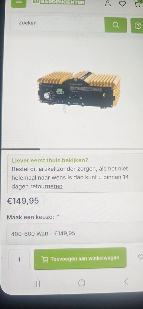 Kweekspullen 23 x dimlux ballas dimbaar tot 720 wat., Tuin en Terras, Kweekspullen, Ophalen of Verzenden