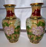 2 grote cloisonne vazen 32 cm hoog, Antiek en Kunst, Antiek | Vazen, Ophalen of Verzenden