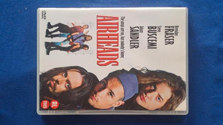 Airheads "Adam Sandler, Brendan Fraser", Cd's en Dvd's, Dvd's | Komedie, Zo goed als nieuw, Actiekomedie, Alle leeftijden, Ophalen of Verzenden