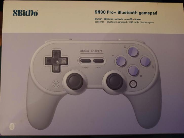 8bitdo sn30 pro+ bluetooth gamepad, Computers en Software, Joysticks, Zo goed als nieuw, Ophalen of Verzenden
