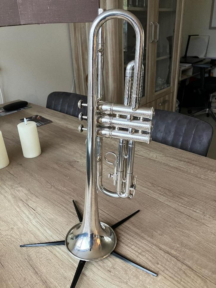 2 trompetten, Muziek en Instrumenten, Blaasinstrumenten | Trompetten, Zo goed als nieuw, Overige typen, Met koffer, Ophalen