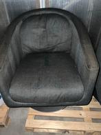 2 Natuzzi Draaifauteuils - Comfortabel en Stijlvol antraciet, Huis en Inrichting, Ophalen, Gebruikt, Metaal, 75 tot 100 cm