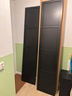 Pax deuren, donker bruin, Huis en Inrichting, Kasten | Kledingkasten, Ophalen, Gebruikt, 50 tot 100 cm, 200 cm of meer