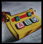 Kunstwerk van Rob Scholte - Getypte boodschap, Antiek en Kunst, Kunst | Tekeningen en Foto's, Ophalen