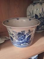 Delfts Blauw bloempot, Antiek en Kunst, Antiek | Keramiek en Aardewerk, Ophalen of Verzenden