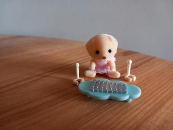 Sylvanian families pup/baby/hond/muziek/xylofoon  beschikbaar voor biedingen