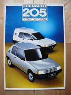 Peugeot 205 XA XAD Multi Brochure ca 1986 - Bestel, Ophalen, Zo goed als nieuw, Peugeot, Peugeot