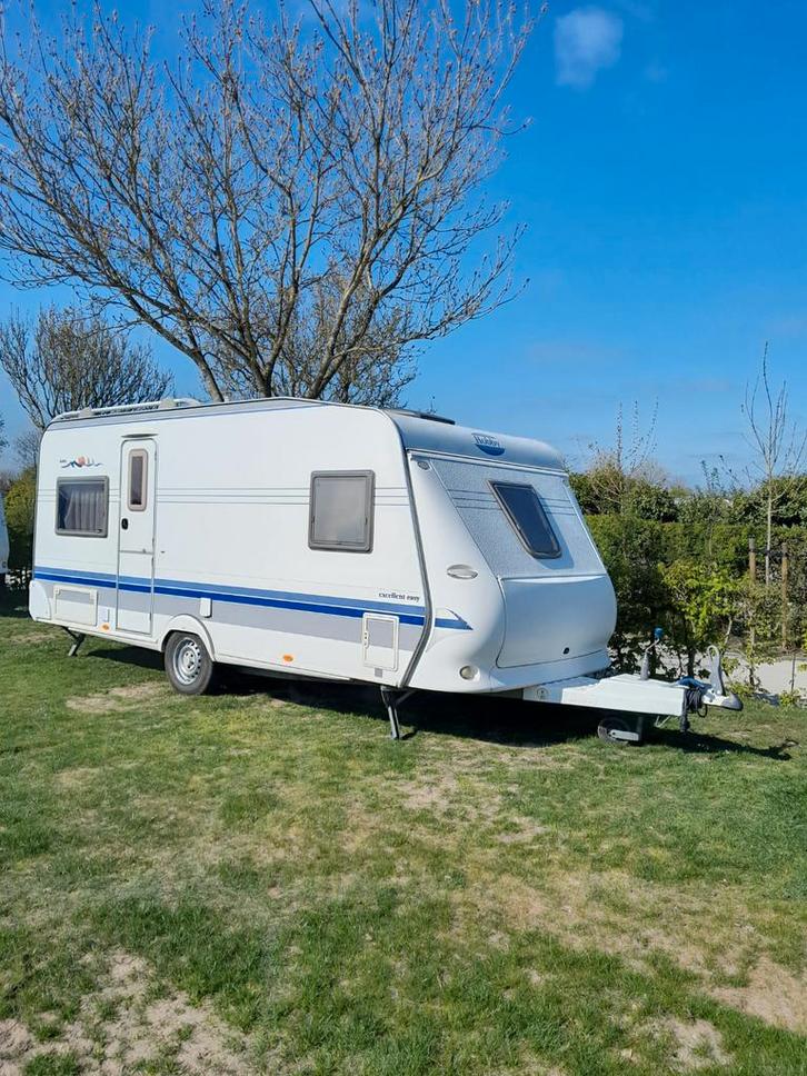 Hobby 495 UFE Excellent - 2006 - Goed Onderhouden!, Caravans en Kamperen, Caravans, Particulier, tot en met 4, 1000 - 1250 kg