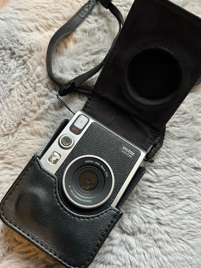 Instax mini Fuji film evo + hoes, Verzenden, Compact, Zo goed als nieuw, Fuji