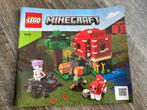 Minecraft lego, paddenstoelhuis, 21179, Kinderen en Baby's, Speelgoed | Duplo en Lego, Ophalen of Verzenden, Zo goed als nieuw