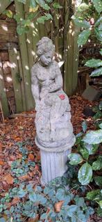 Antiek Stenen Beeld - Vrouwelijke Figuur, Ophalen, Gebruikt, Beton, Mensenbeeld