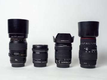 Lenzen voor Canon Canon body flitsers complete set beschikbaar voor biedingen