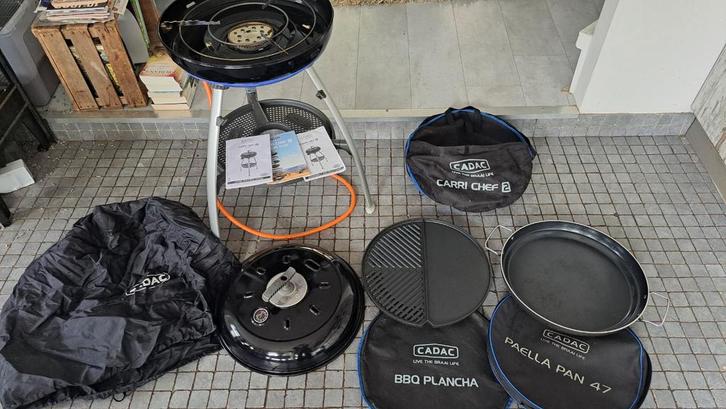 CADAC Carri Chef 2 BBQ/Plancha Complete Set, Tuin en Terras, Elektrische barbecues, Zo goed als nieuw, Ophalen