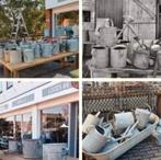 Aker, potten bloempot teil bad bak gieter zink | Loods66, Ophalen, Gebruikt, Minder dan 30 cm, Rond