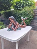 Bronzen beeld van liggende vrouw, Antiek en Kunst, Ophalen