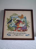 Geborduurd schilderij., Minder dan 50 cm, Gebruikt, Ophalen of Verzenden, Schilderij