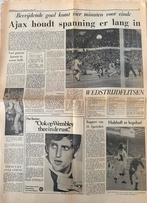 De Volkskrant artikels Ajax wint Europa Cup I, Ophalen of Verzenden, 1960 tot 1980, Tijdschrift