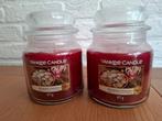 Yankee Candle Peppermint Pinwheels. Medium Jar. Per stuk:, Diversen, Kerst, Ophalen of Verzenden, Nieuw