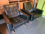 2 stuks Vintage clubfauteuil, jaren 60 70, samen 100,- !!, Huis en Inrichting, Fauteuils, Ophalen