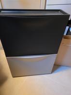 2 Ikea Trones schoenenkasten zwart en taupe, Huis en Inrichting, Kasten | Schoenenkasten, Ophalen of Verzenden, Zo goed als nieuw
