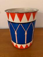 Vintage blikken trommel, Ophalen of Verzenden, Huis en Inrichting