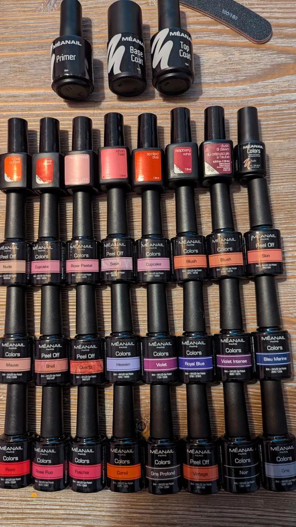 Meanail gellak compleet!, Sieraden, Tassen en Uiterlijk, Uiterlijk | Cosmetica en Make-up, Zo goed als nieuw, Handen en Nagels