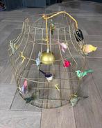 Vogeltjes Gouden Hanglamp Kinderkamer, Huis en Inrichting, Lampen | Hanglampen, Ophalen of Verzenden, Gebruikt, Metaal, Minder dan 50 cm