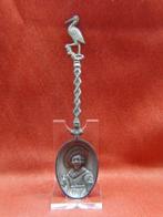 Tinnen Lepeltje: ooievaar  Met een mooie bak, Antiek en Kunst, Verzenden