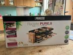 Princes Raclette Pure 8 gourmetstel bamboe, Gebruikt, Ophalen, 8 personen of meer