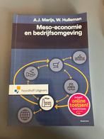 A.J. Marijs - Meso economie en bedrijfsomgeving, Ophalen of Verzenden, Zo goed als nieuw, A.J. Marijs; Wim Hulleman