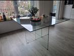 Glazen eettafel - GRATIS, Huis en Inrichting, Tafels | Salontafels, 100 tot 150 cm, Gebruikt, Ophalen