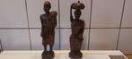 prachtig stel Afrikaans houtsnijwerk, Antiek en Kunst, Ophalen of Verzenden