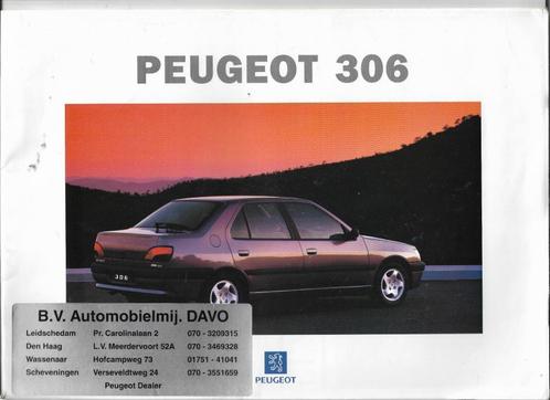 Uitgebreide brochure PEUGEOT 306, 1995 (NL)., Boeken, Auto's | Folders en Tijdschriften, Zo goed als nieuw, Peugeot, Ophalen of Verzenden