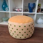 Poef van een wollen deken., Huis en Inrichting, Ophalen of Verzenden, Rond, 50 tot 75 cm