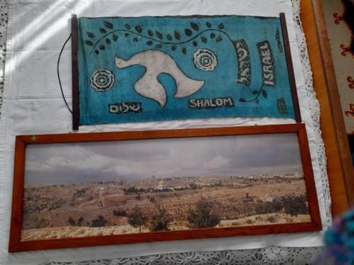 Indrukwekkend Tweezijdig  Schilderij  Jeruzalem + kruisje +W, Huis en Inrichting, Woonaccessoires | Schilderijen, Tekeningen en Foto's