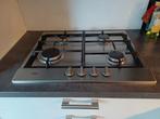 Pelgrim gaskookplaat 4 pits - 60cm breed, Gebruikt, Inbouw, Gas, 45 tot 60 cm