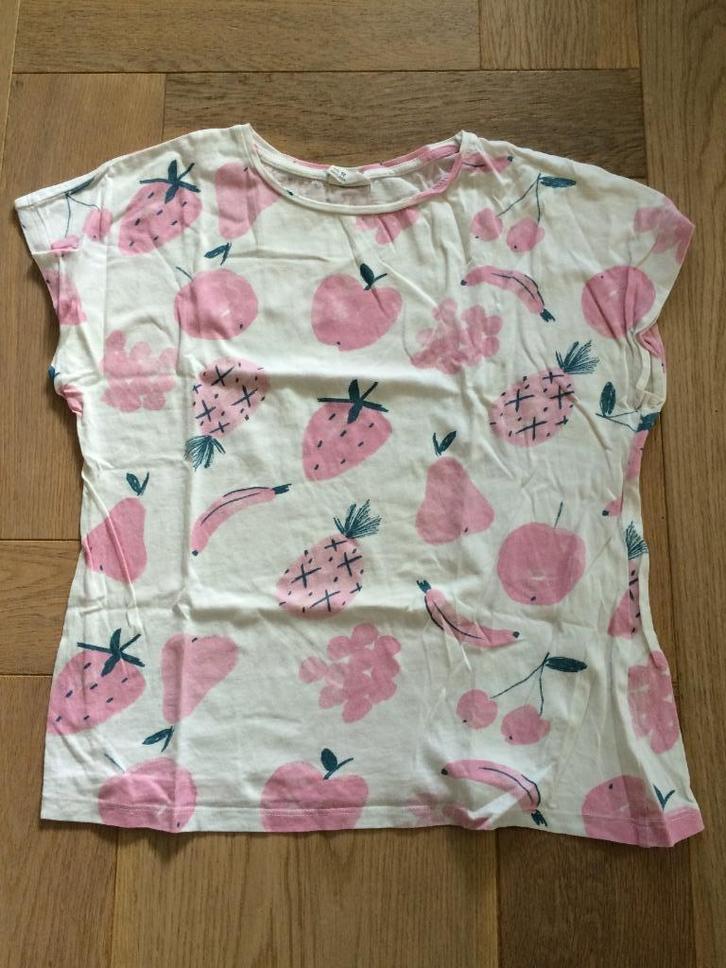 Leuk shirt van Zara met kort mouwtje mt 140 -zgan, Kinderen en Baby's, Kinderkleding | Maat 140, Zo goed als nieuw, Meisje, Shirt of Longsleeve