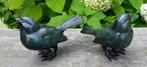 VOGELS / set / brons / MUSSEN / tuinbeeld / groen, Tuin en Terras, Tuinbeelden, Dierenbeeld, Nieuw, Info@huisentuindecoratiemarie.nl