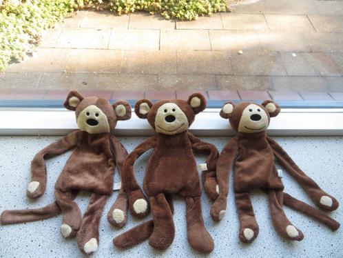 Aap Mario merk Difrax grote maat bruin velours, Kinderen en Baby's, Speelgoed | Knuffels en Pluche, Zo goed als nieuw, Overige typen