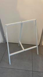 Ikea wit metalen bureau onderstel tafelpoot schraag lerberg, Ophalen of Verzenden, Zo goed als nieuw