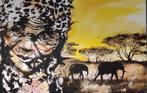 schilderij thema afrika (modern). te koop, Antiek en Kunst, Kunst | Schilderijen | Modern, Ophalen